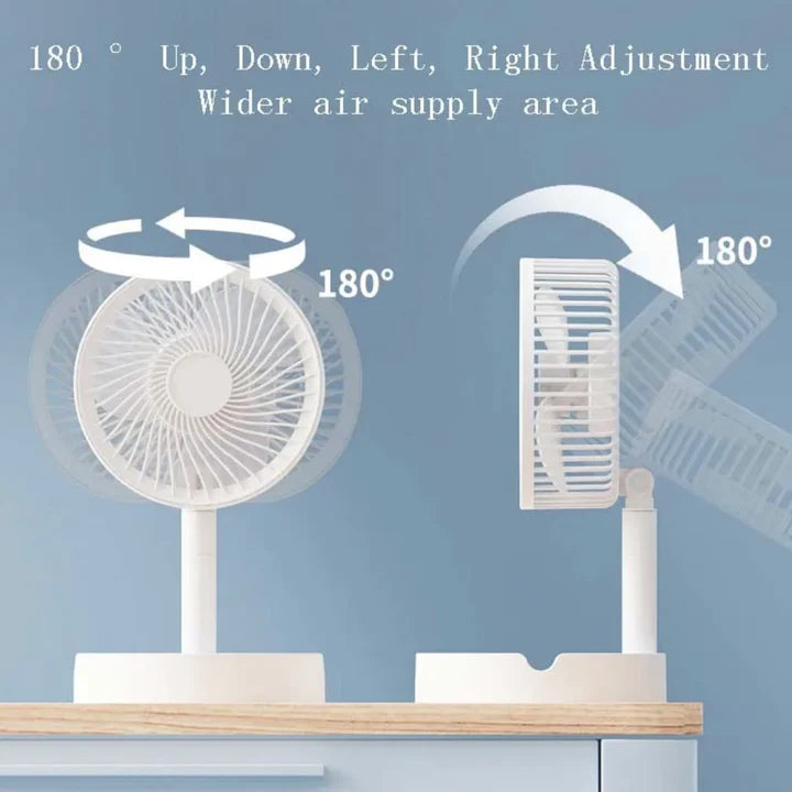 Foldable & Rechargeable Desk Fan